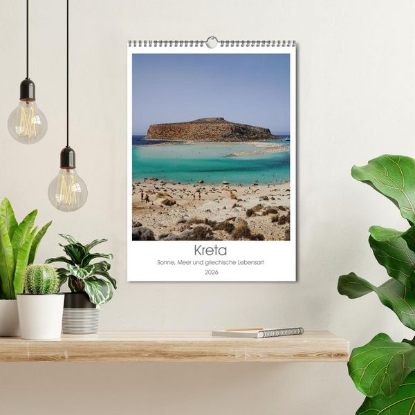 Produktbild: Kreta - Sonne, Meer und griechische Lebensart (Wandkalender 2026 DIN A3 hoch), CALVENDO Monatskalender