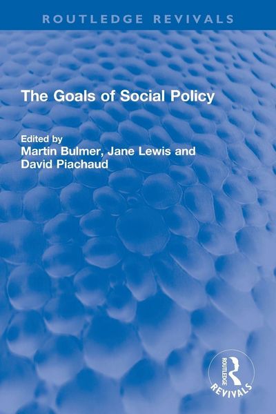 Produktbild: The Goals of Social Policy