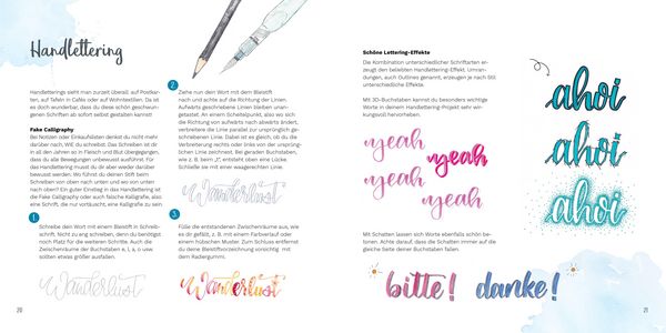 Produktbild: Watercolor liebt Handlettering
