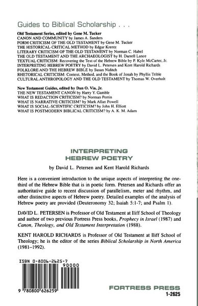 Produktbild: Interpreting Hebrew Poetry
