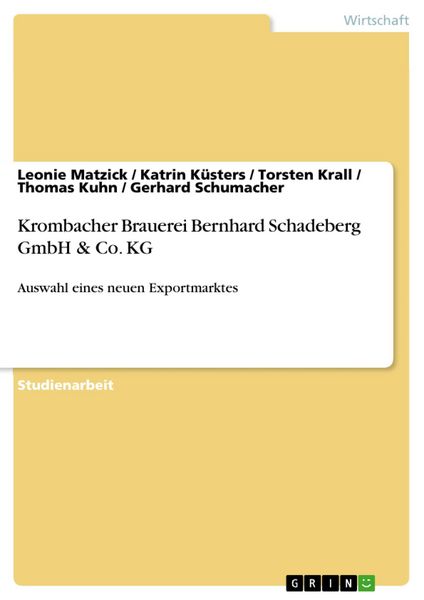 Produktbild: Krombacher Brauerei Bernhard Schadeberg GmbH & Co. KG