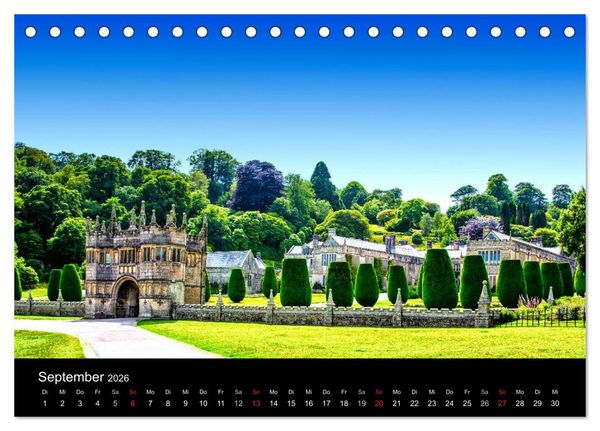 Produktbild: Burgen, Schl&ouml;sser, Landh&auml;user (Tischkalender 2026 DIN A5 quer), CALVENDO Monatskalender
