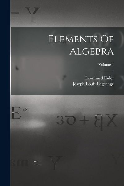 Produktbild: Elements Of Algebra; Volume 1