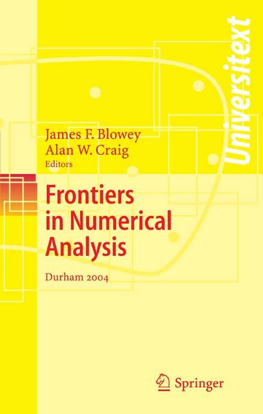 Produktbild: Frontiers of Numerical Analysis