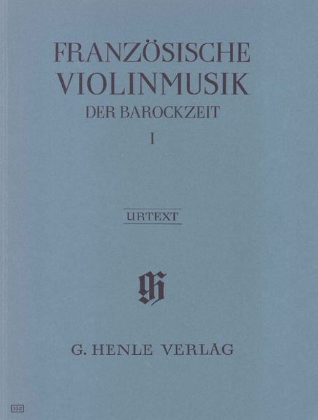 Produktbild: Violinmusik (Auswahlband) - Französische Violinmusik der Barockzeit, Band I