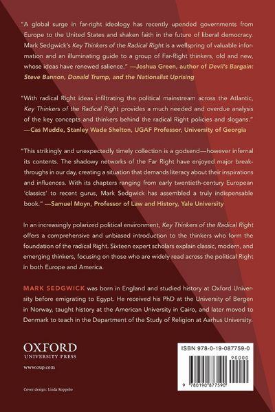 Produktbild: Key Thinkers of the Radical Right
