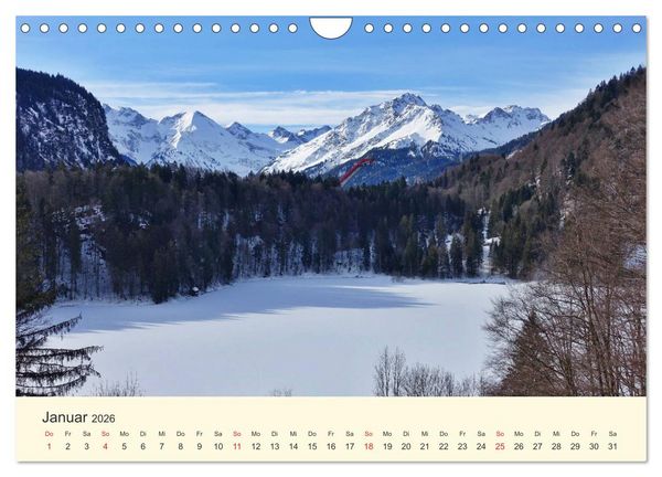 Produktbild: Wandergl&uuml;ck im Allg&auml;u (Wandkalender 2026 DIN A4 quer), CALVENDO Monatskalender