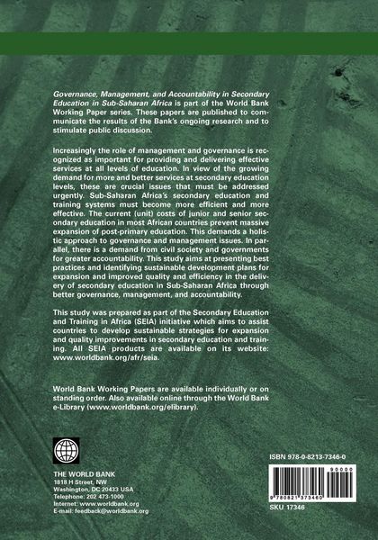 Produktbild: Governance, Management, and Accountability in Secondary Education in Sub-Saharan Africa
