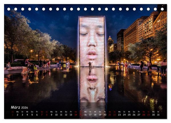 Produktbild: Chicago - Stadt der Ebenen (Tischkalender 2026 DIN A5 quer), CALVENDO Monatskalender