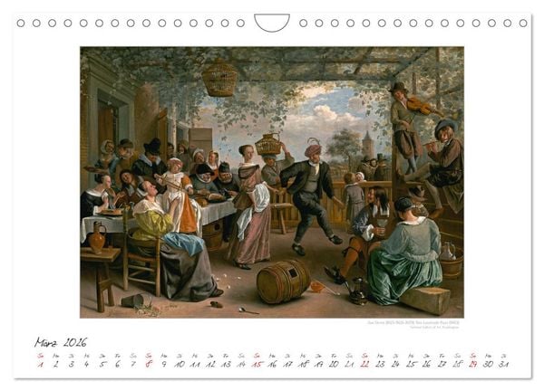 Produktbild: Party Time - Das Fest in der Kunst Kunstkalender (Wandkalender 2026 DIN A4 quer), CALVENDO Monatskalender