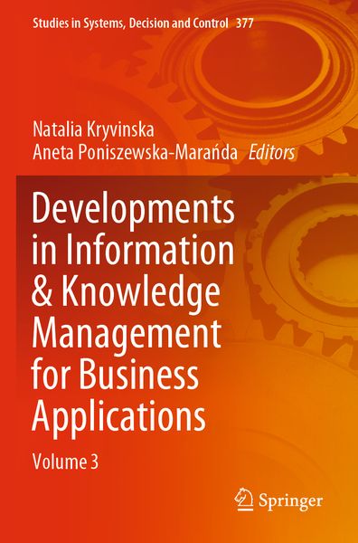 Produktbild: Developments in Information & Knowledge Management for Business Applications