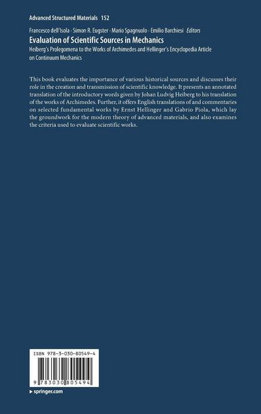 Produktbild: Evaluation of Scientific Sources in Mechanics