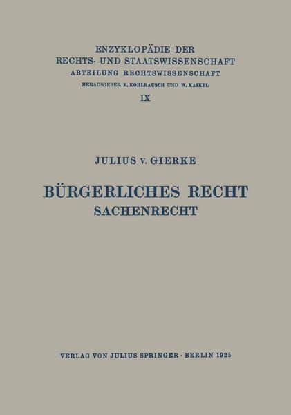 Produktbild: B&uuml;rgerliches Recht Sachenrecht