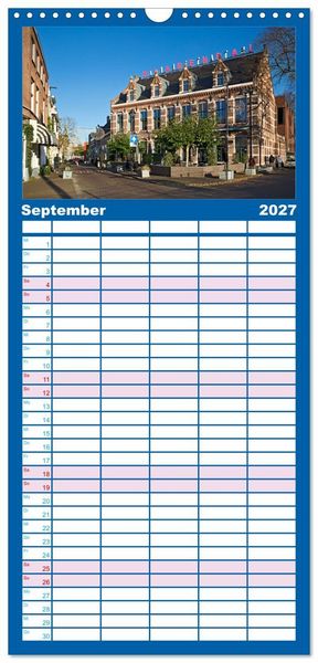 Produktbild: Familienplaner 2027 - ARNHEM mit 5 Spalten (Wandkalender, 21 x 45 cm) CALVENDO
