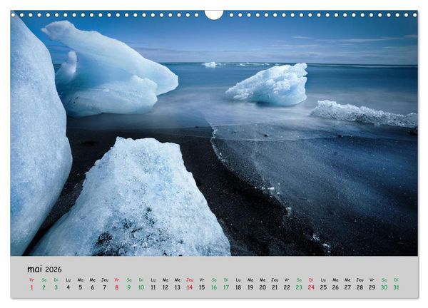 Produktbild: Surprenante Islande (Calendrier mural 2026 DIN A3 vertical), CALVENDO calendrier mensuel