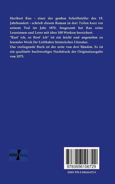 Produktbild: Rast&acute; ich, so rost&acute; ich.