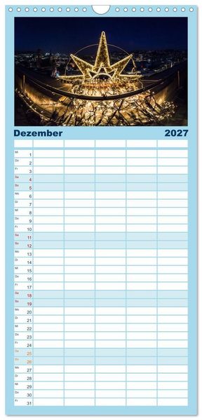 Produktbild: Familienplaner 2027 - STUTTGART 2027 auf den zweiten Blick mit 5 Spalten (Wandkalender, 21 x 45 cm) CALVENDO