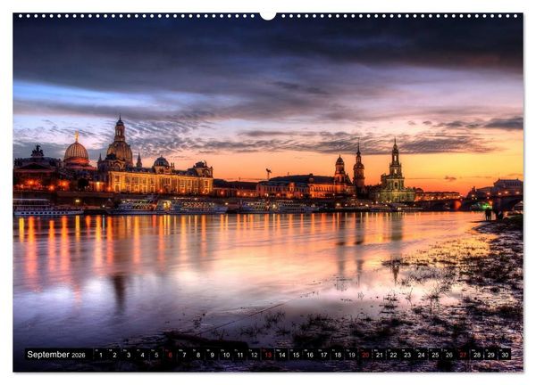 Produktbild: Dresden Die Perle an der Elbe (Wandkalender 2026 DIN A2 quer), CALVENDO Monatskalender