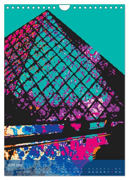 Produktbild: Paris pop-art (Wandkalender 2026 DIN A4 hoch), CALVENDO Monatskalender