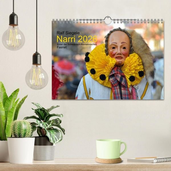 Produktbild: Narri 2026 Bilder der Schw&auml;bisch-Alemannischen Fasnet (Wandkalender 2026 DIN A4 quer), CALVENDO Monatskalender