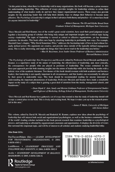 Produktbild: The Psychology of Leadership