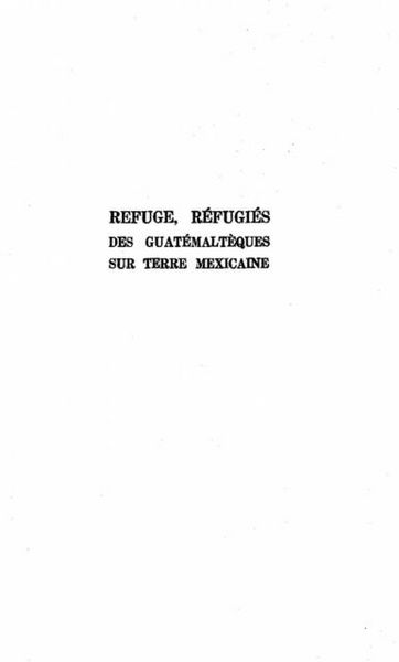 Produktbild: Refuge-refugies