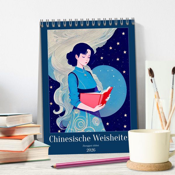 Produktbild: Chinesische Weisheiten. Zhonggu&oacute; zh&igrave;hu&igrave; (Tischkalender 2026 DIN A5 hoch), CALVENDO Monatskalender