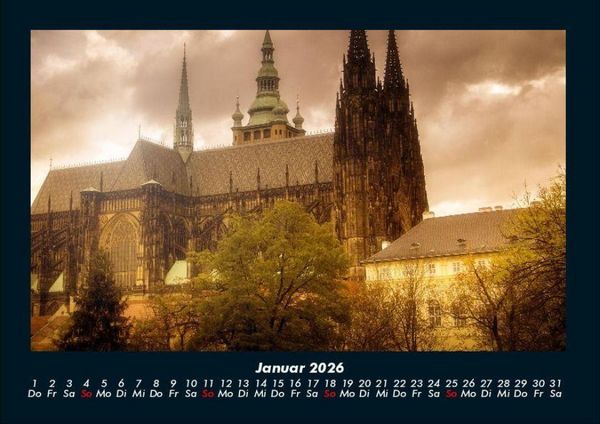 Produktbild: Prag 2026 Fotokalender DIN A4