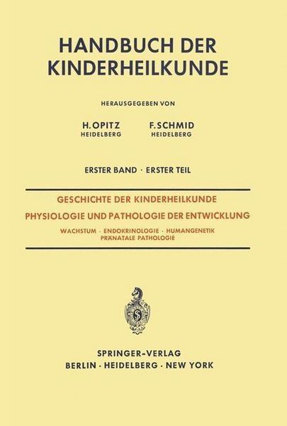 Produktbild: Geschichte der Kinderheilkunde Physiologie und Pathologie der Entwicklung