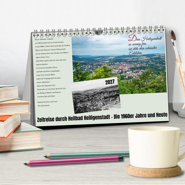 Produktbild: Zeitreise durch Heilbad Heiligenstadt - Die 1960er Jahre und Heute (Tischkalender 2027 DIN A5 quer), CALVENDO Monatskalender