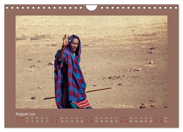 Produktbild: Tansania - Mensch, Tier und Landschaft (Wandkalender 2026 DIN A4 quer), CALVENDO Monatskalender