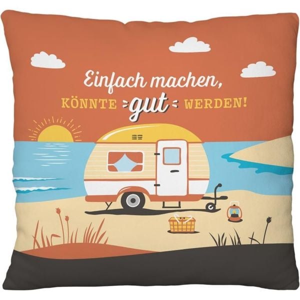 Produktbild: Pl&uuml;schkissen Motiv Fernweh Meer