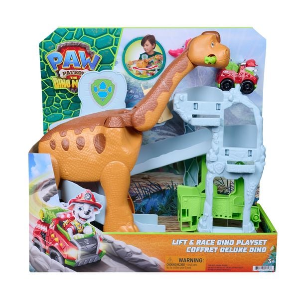 Produktbild: PAW Patrol: Der Dino Film, Pup Squad Lift & Race Dino Spielset mit Racer
