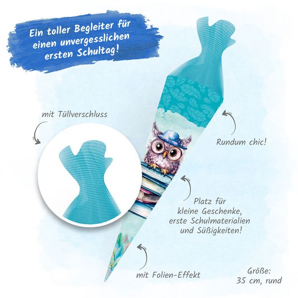 Produktbild: Tr&ouml;tsch Schult&uuml;te 35 cm Eule