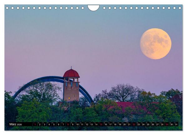 Produktbild: Halle-Luna - Monds&uuml;chtig in Halle-Saale (Wandkalender 2026 DIN A4 quer), CALVENDO Monatskalender