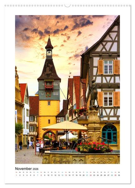 Produktbild: Rund um Ludwigsburg (Wandkalender 2026 DIN A2 hoch), CALVENDO Monatskalender