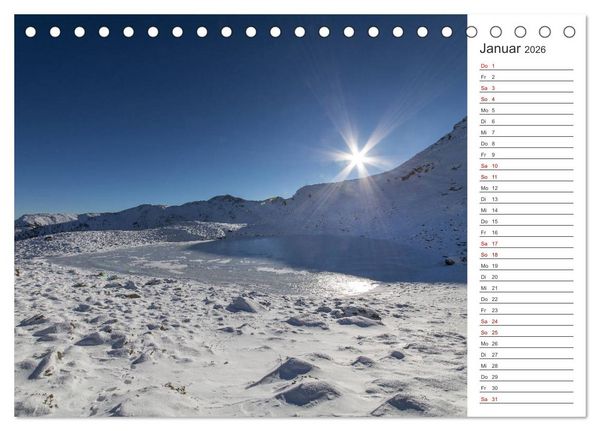 Produktbild: Bergseen im Ultental (Tischkalender 2026 DIN A5 quer), CALVENDO Monatskalender