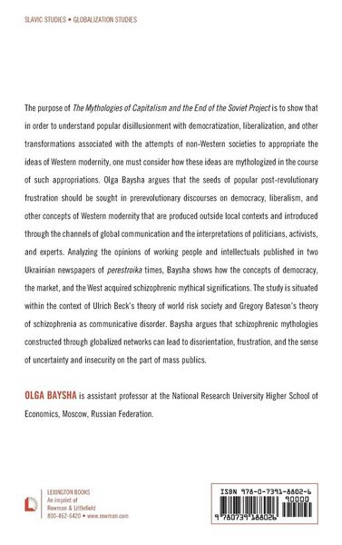 Produktbild: Mythologies of Capitalism and the End of the Soviet Project