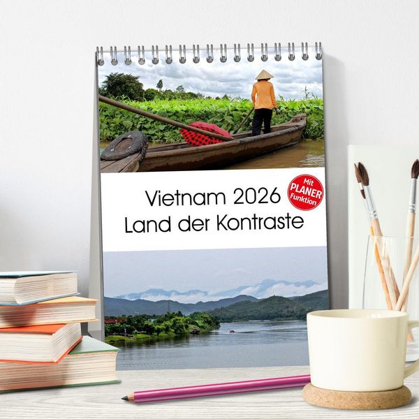 Produktbild: Vietnam 2026 Land der Kontraste (Tischkalender 2026 DIN A5 hoch), CALVENDO Monatskalender