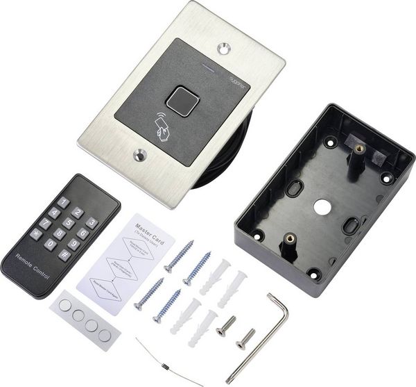 Produktbild: Sygonix SY-4760958 Fingerprint/RFID Zugangssystem Unterputz 12 V/DC, 18 V/DC IP66