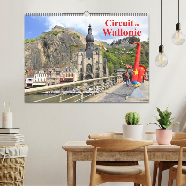 Produktbild: Circuit en Wallonie (Calendrier mural 2026 DIN A2 vertical), CALVENDO calendrier mensuel