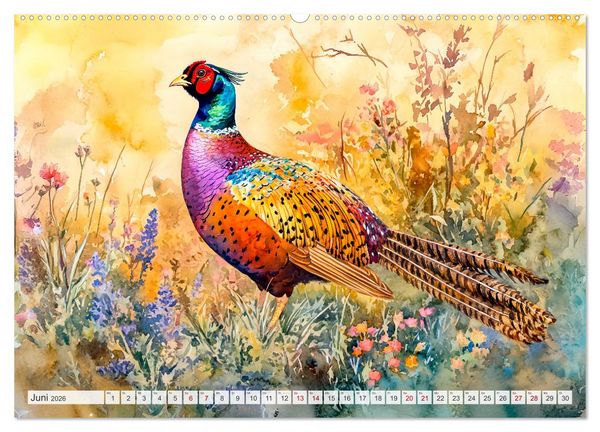Produktbild: Wildtiere Europas - Farbwelt der heimischen Fauna (hochwertiger Premium Wandkalender 2026 DIN A2 quer), Kunstdruck in Hochglanz