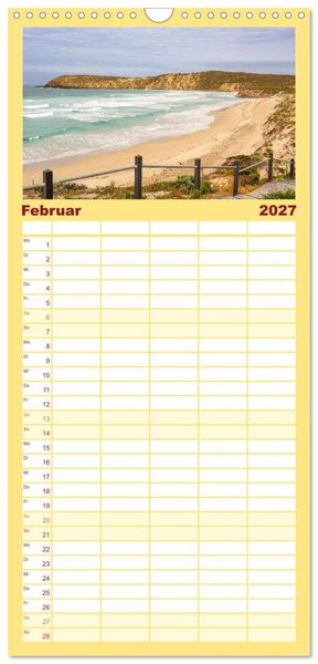 Produktbild: Familienplaner 2027 - Das s&uuml;dliche Australien - vielf&auml;ltig, &uuml;berraschend, unvergesslich mit 5 Spalten (Wandkalender, 21 x 45 cm) CALVENDO