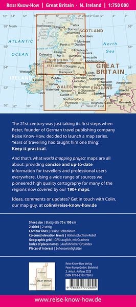 Produktbild: Reise Know-How Landkarte Gro&szlig;britannien 1 : 750 000