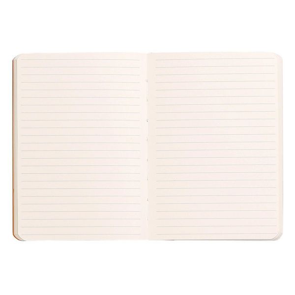 Produktbild: Rhodiarama Notizbuch Softcover A6 72 Blatt liniert taupe 90g, mit Gummizugverschluss