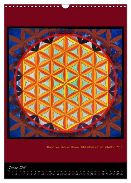 Produktbild: Die heilige Blume des Lebens - Mandalas von Istvan Seidel (Wandkalender 2026 DIN A3 hoch), CALVENDO Monatskalender