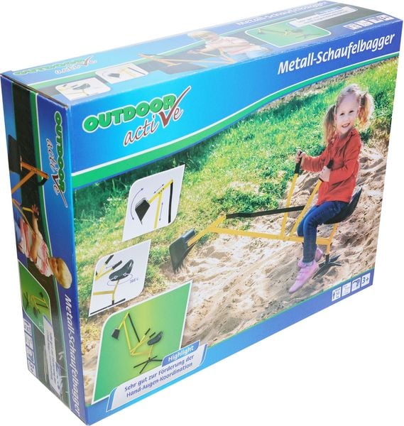 Produktbild: Outdoor Active Metall Schaufelbagger gelb/schwarz, /GS
