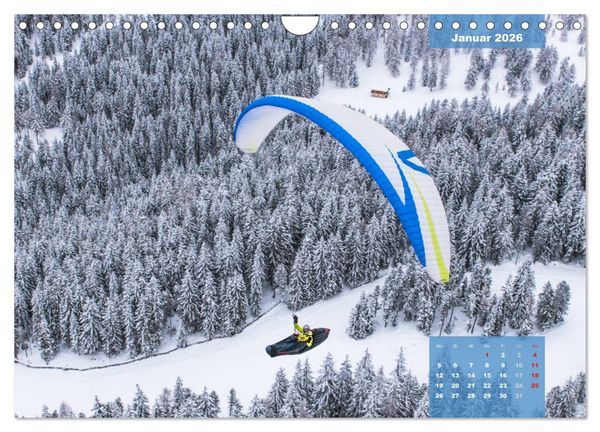 Produktbild: Paragliding - Aufbruch zu neuen H&ouml;henfl&uuml;gen (Wandkalender 2026 DIN A4 quer), CALVENDO Monatskalender
