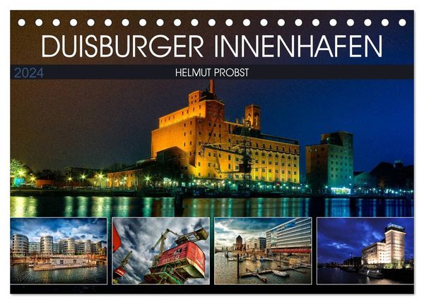 Duisburger Innenhafen (Tischkalender 2024 DIN A5 quer), CALVENDO Monatskalender