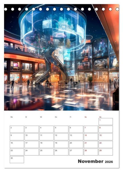 Produktbild: METAVERSE Cooler Terminplaner (Tischkalender 2026 DIN A5 hoch), CALVENDO Monatskalender